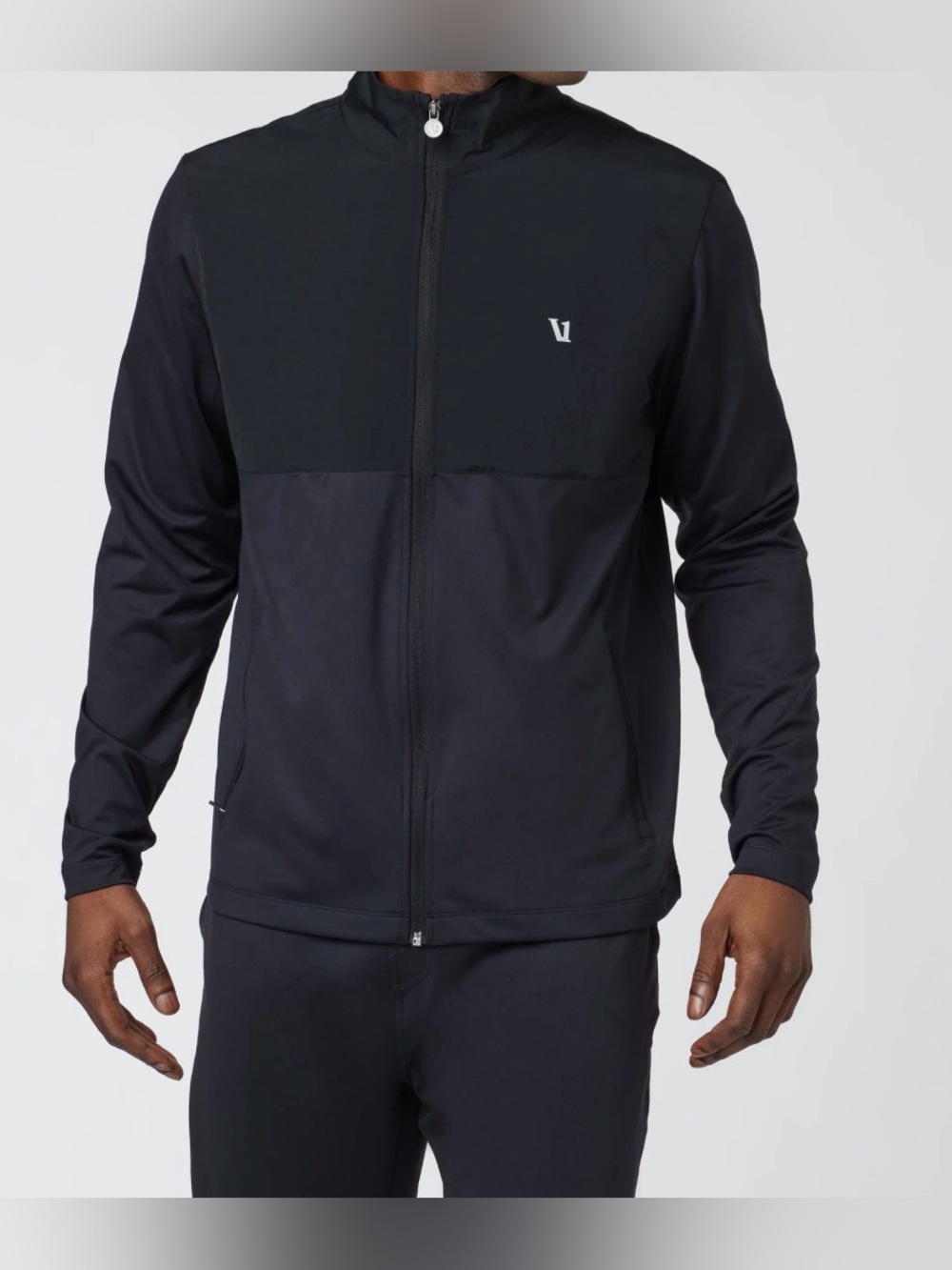 Vuori Men's Sunday Element Track Jacket - Black - Size Large